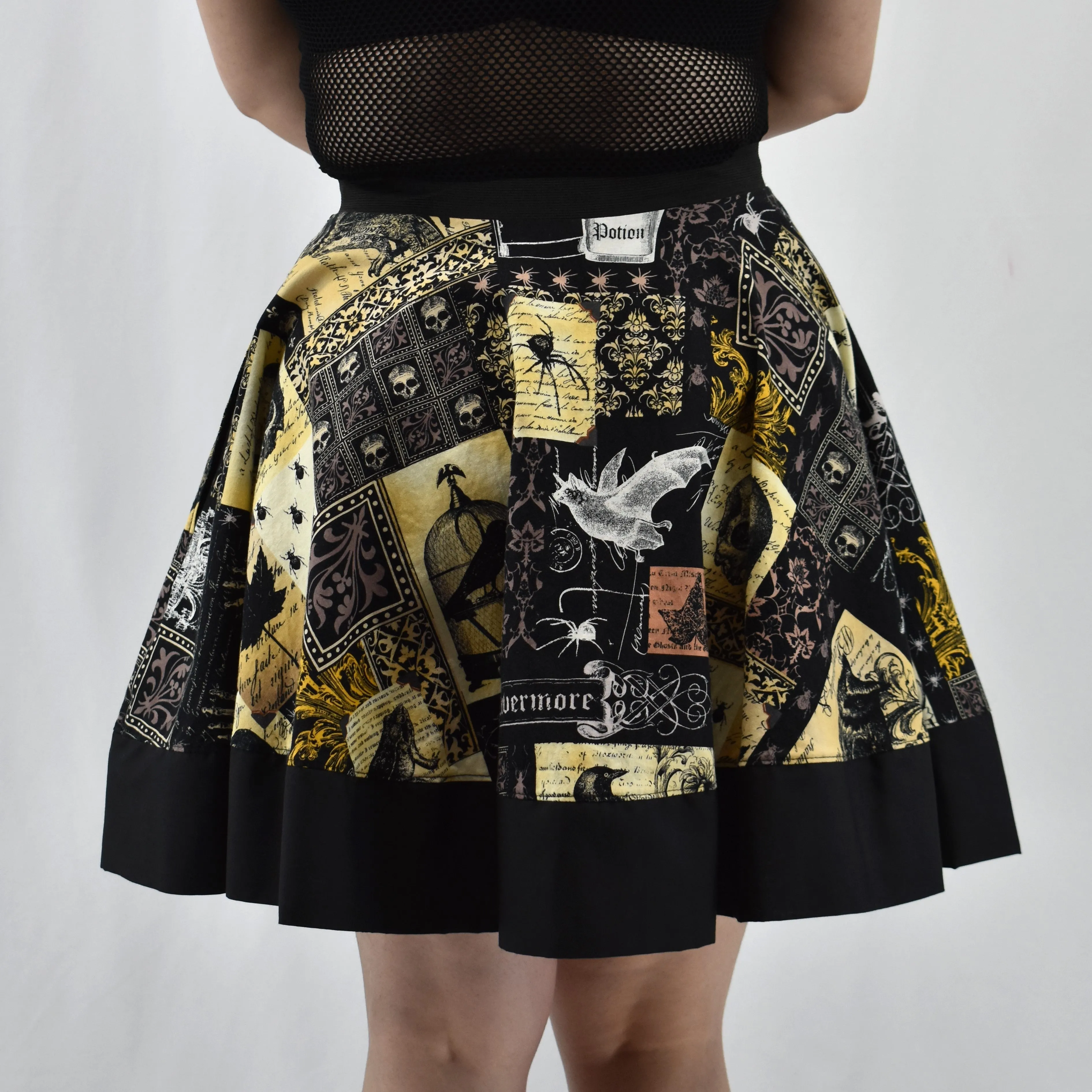 Nevermore Snap Skirt- HANDMADE LOCALLY