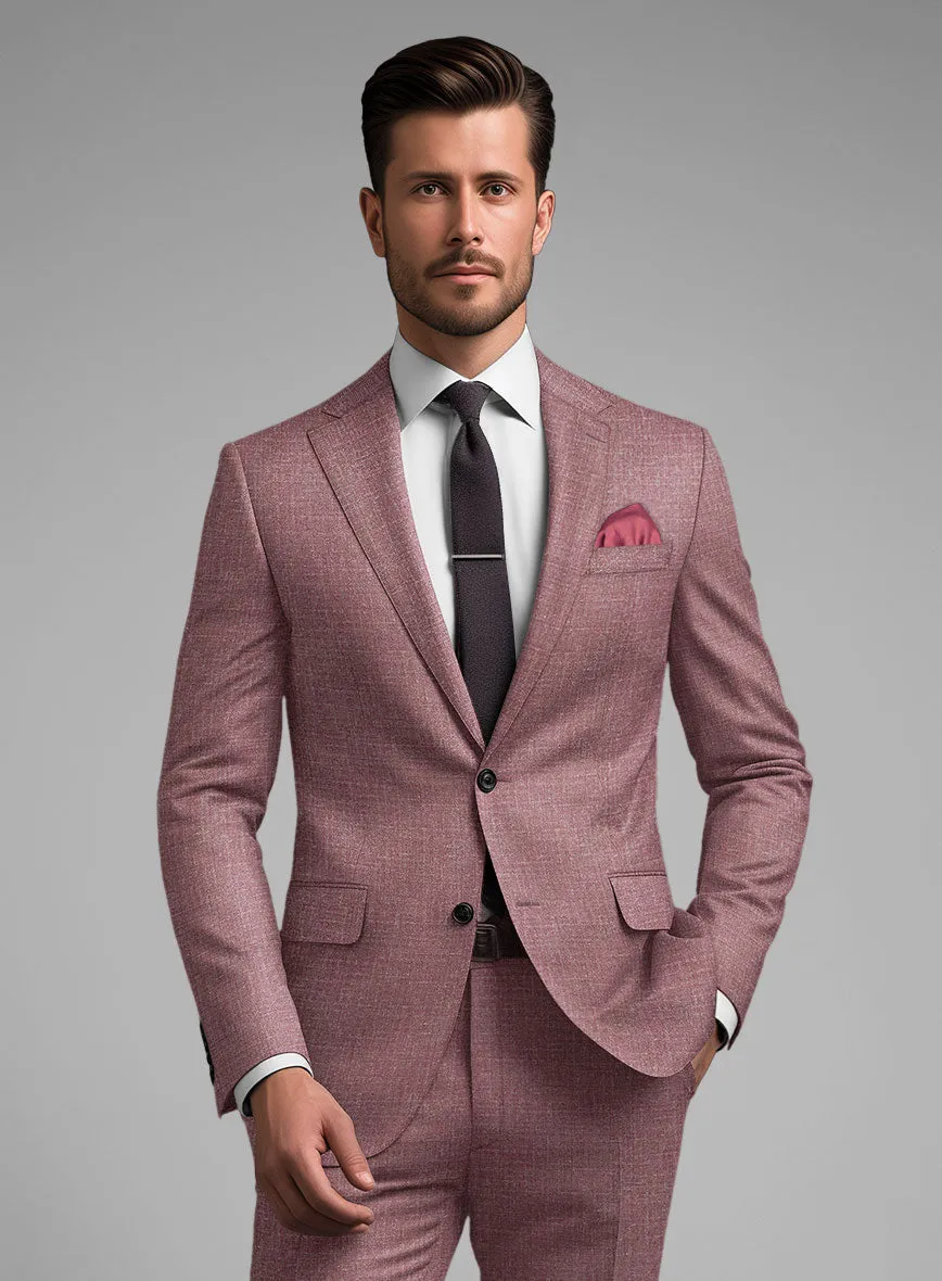 Noble Mauve Wool Silk Linen Jacket