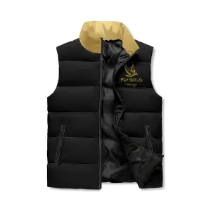 Outspoken Designs 03-02 "Fly Solo" Designer Unisex Stand Collar Puffer Vest