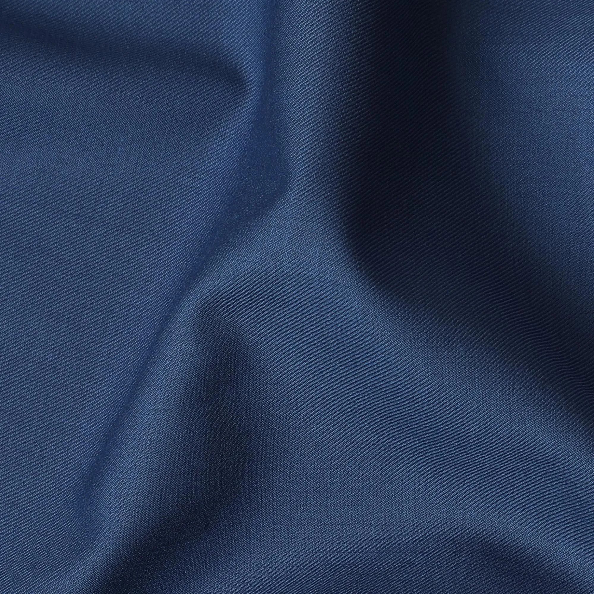 Petrol blue Premium plain Super 140's blended wool suiting fabric-D17273