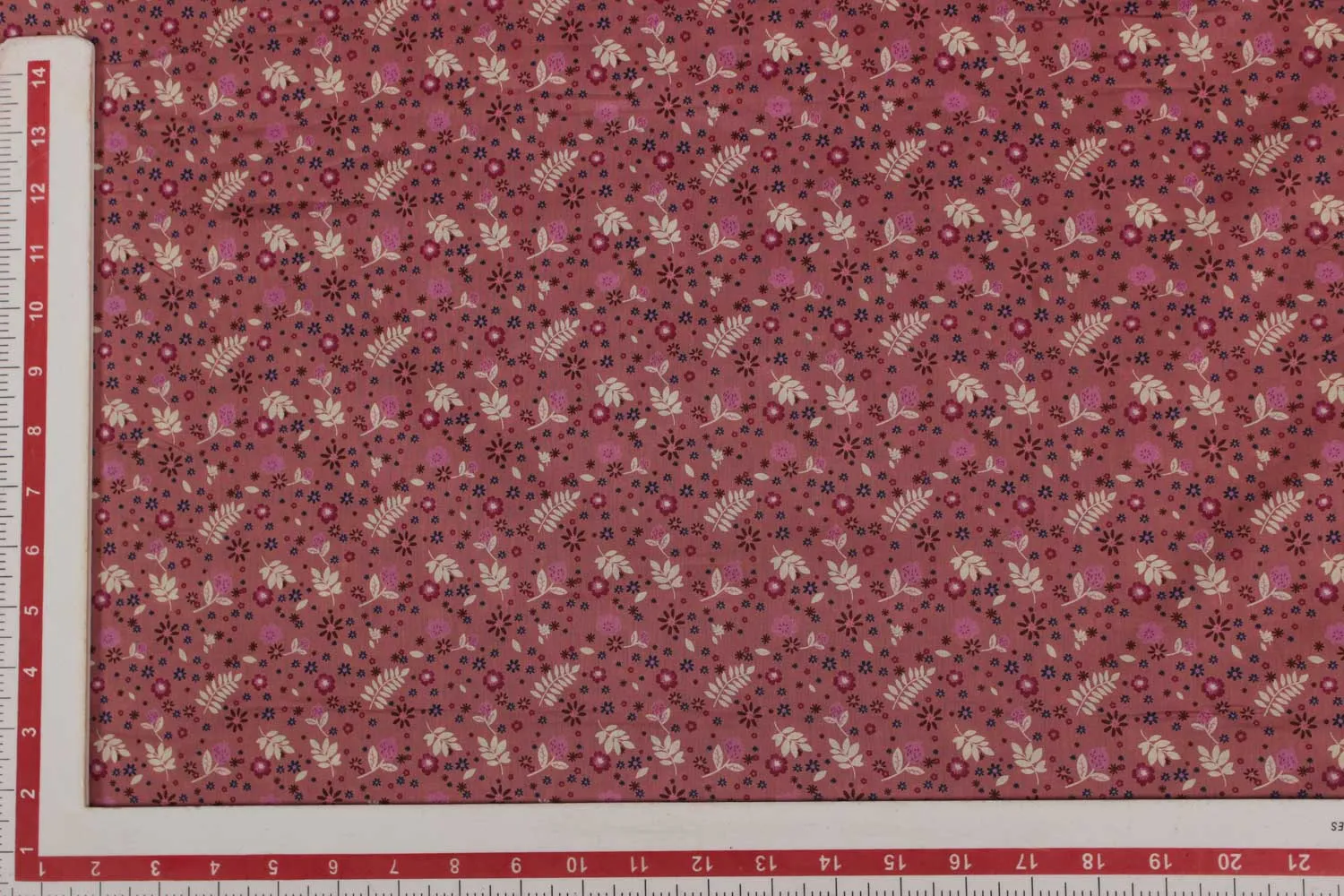 Pink Printed Cotton Fabric