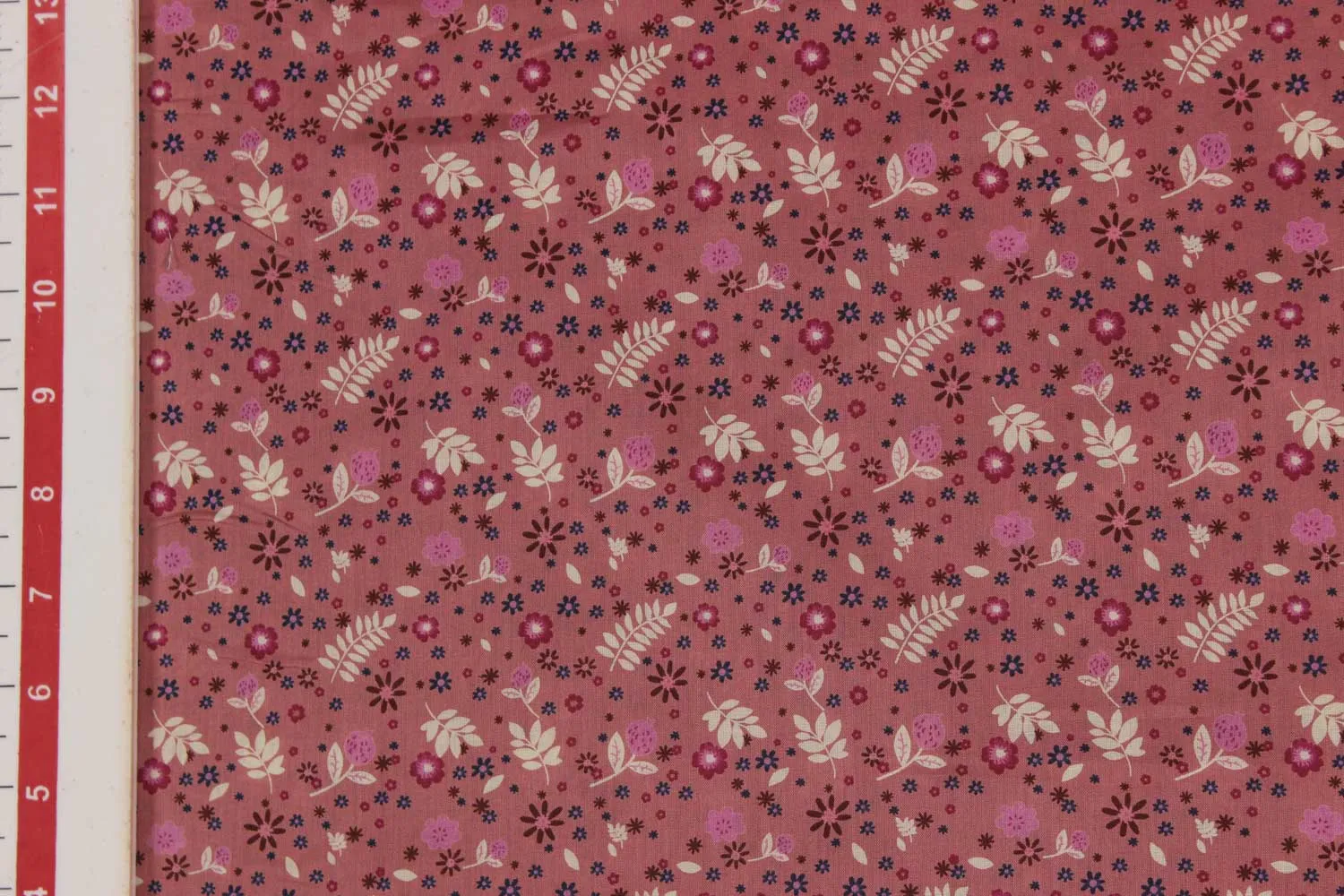 Pink Printed Cotton Fabric