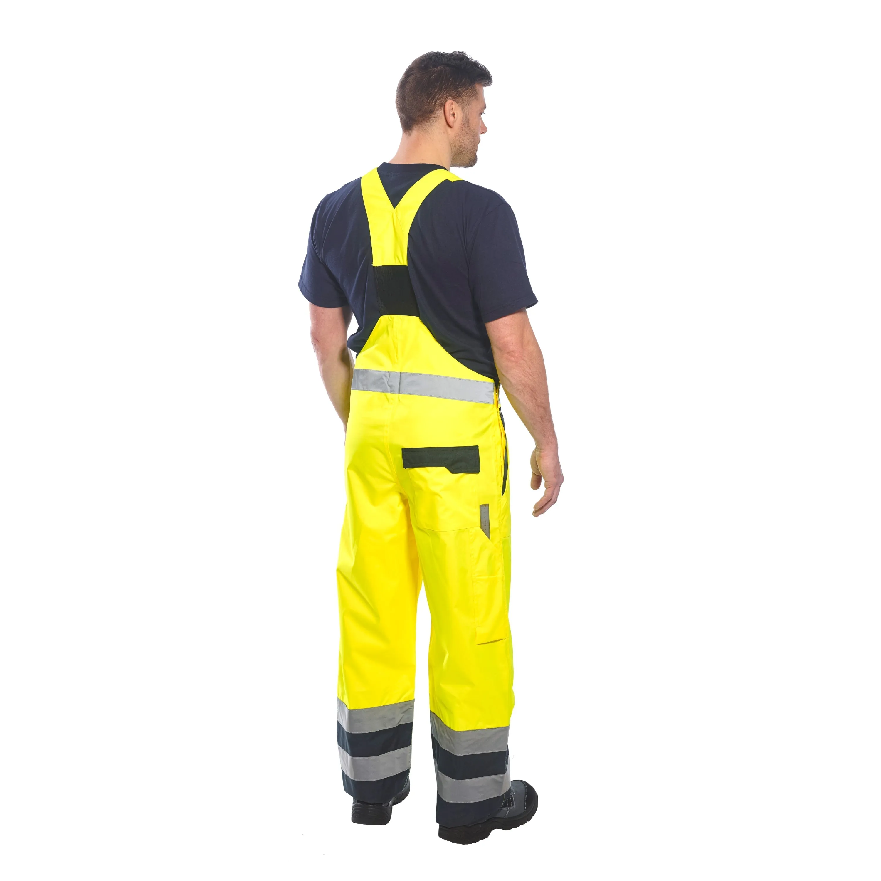 PORTWEST® Hi Visibility Bib Lined Overalls - ANSI Class E - S489