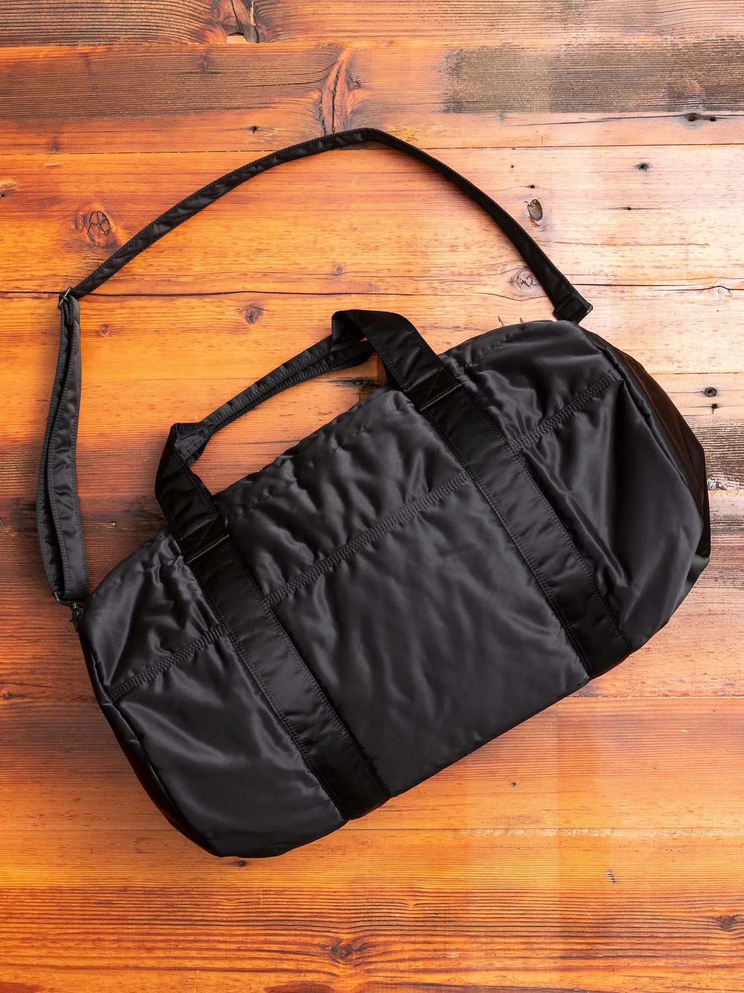 "Tanker" 2-Way Boston Bag (M) in Black