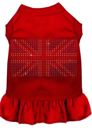 Rhinestone British Flag Dress Red Med (12)