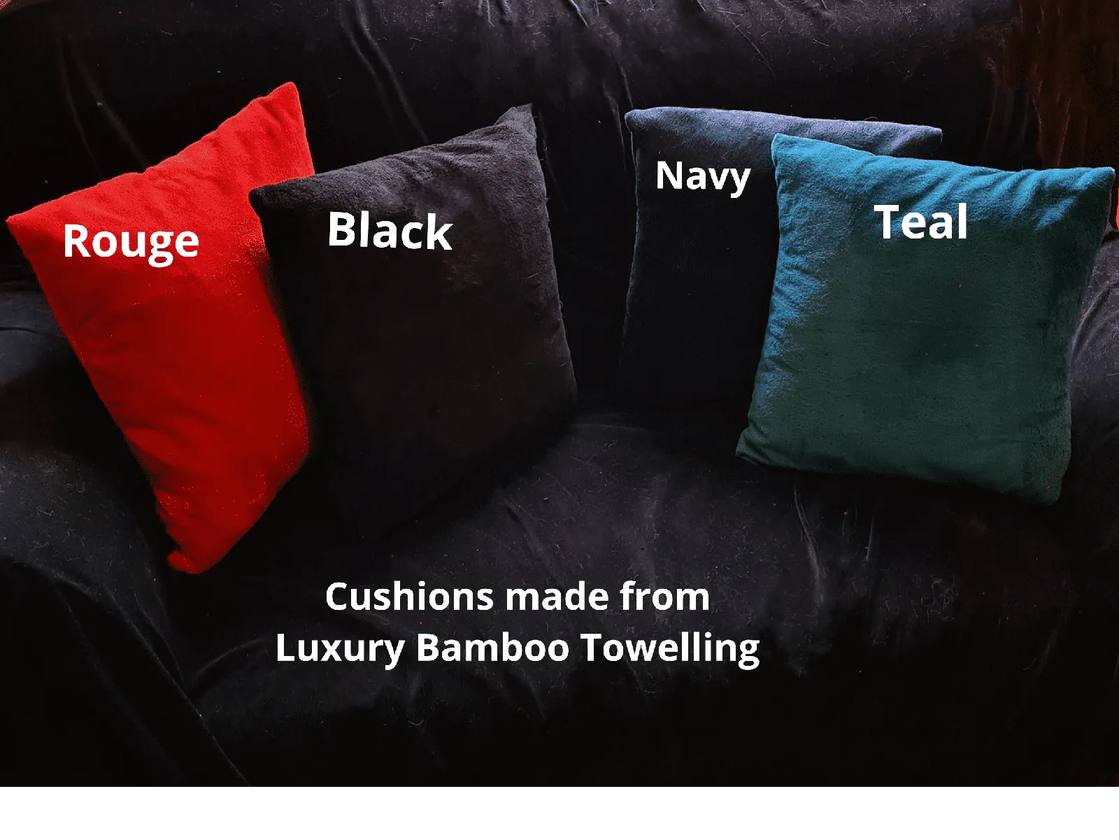 ROUGE - Luxury Soft Bamboo Towelling by Truly Sumptuous Dog Cat Beds, Coats Red