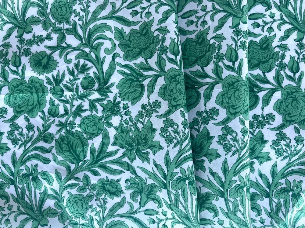 Sambourne Emerald Liberty of London Tana Cotton Lawn (Made in Italy)