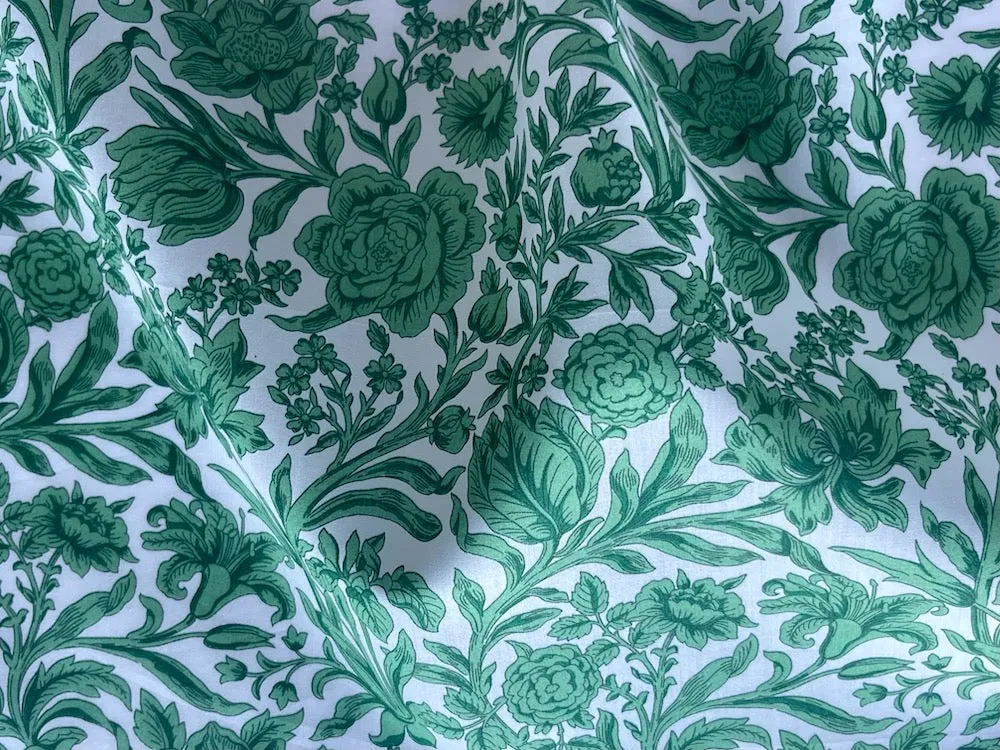 Sambourne Emerald Liberty of London Tana Cotton Lawn (Made in Italy)