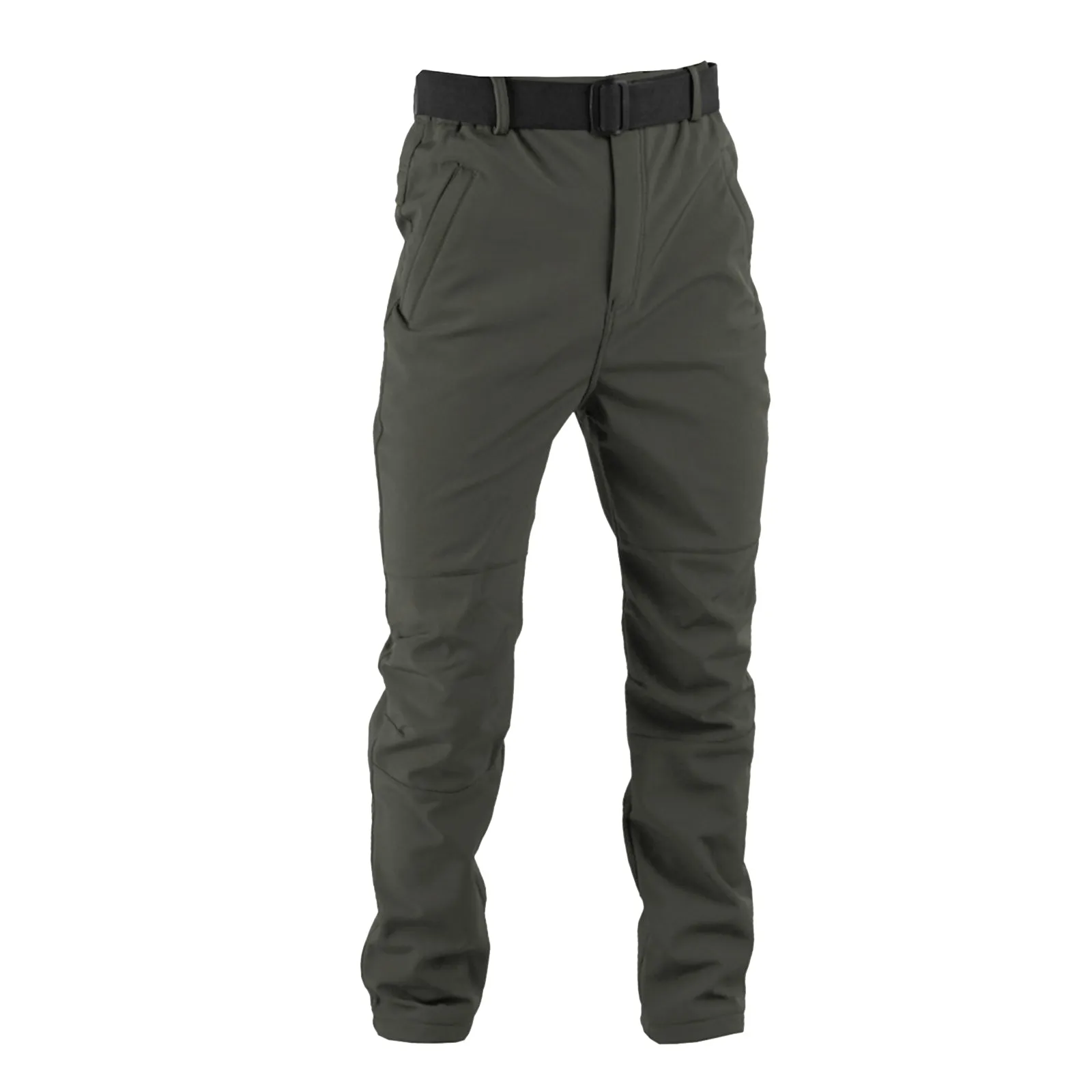 SHARKSKIN FUNCTIONAL WATERPROOF WARM FLEECE SLIM CARGO PANTS(WITH BELT)