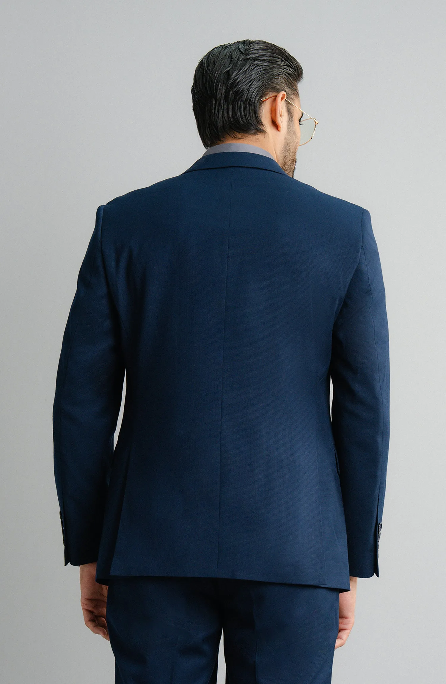 SHARP (2 PC) - TEXTURED NAVY