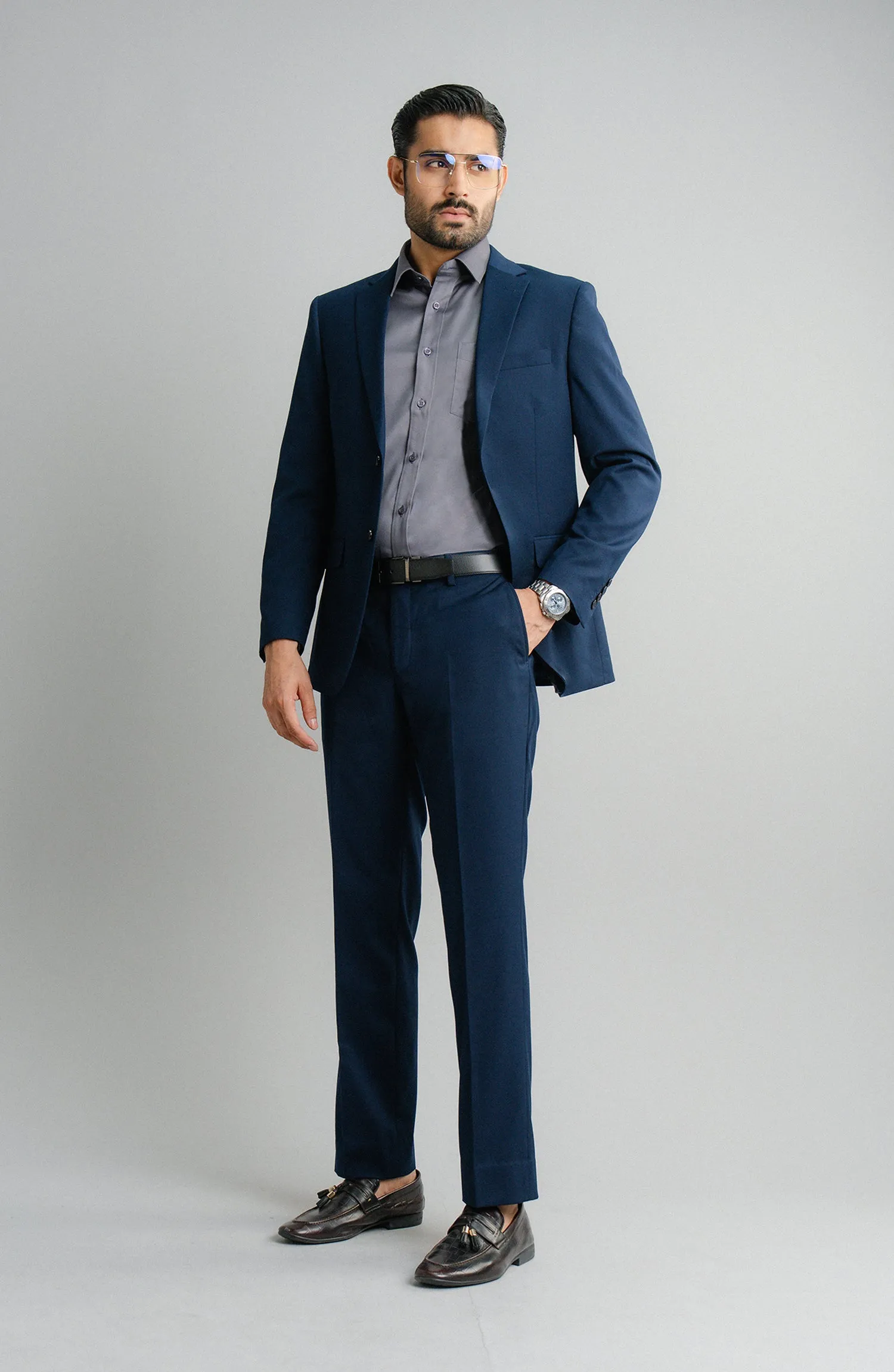 SHARP (2 PC) - TEXTURED NAVY