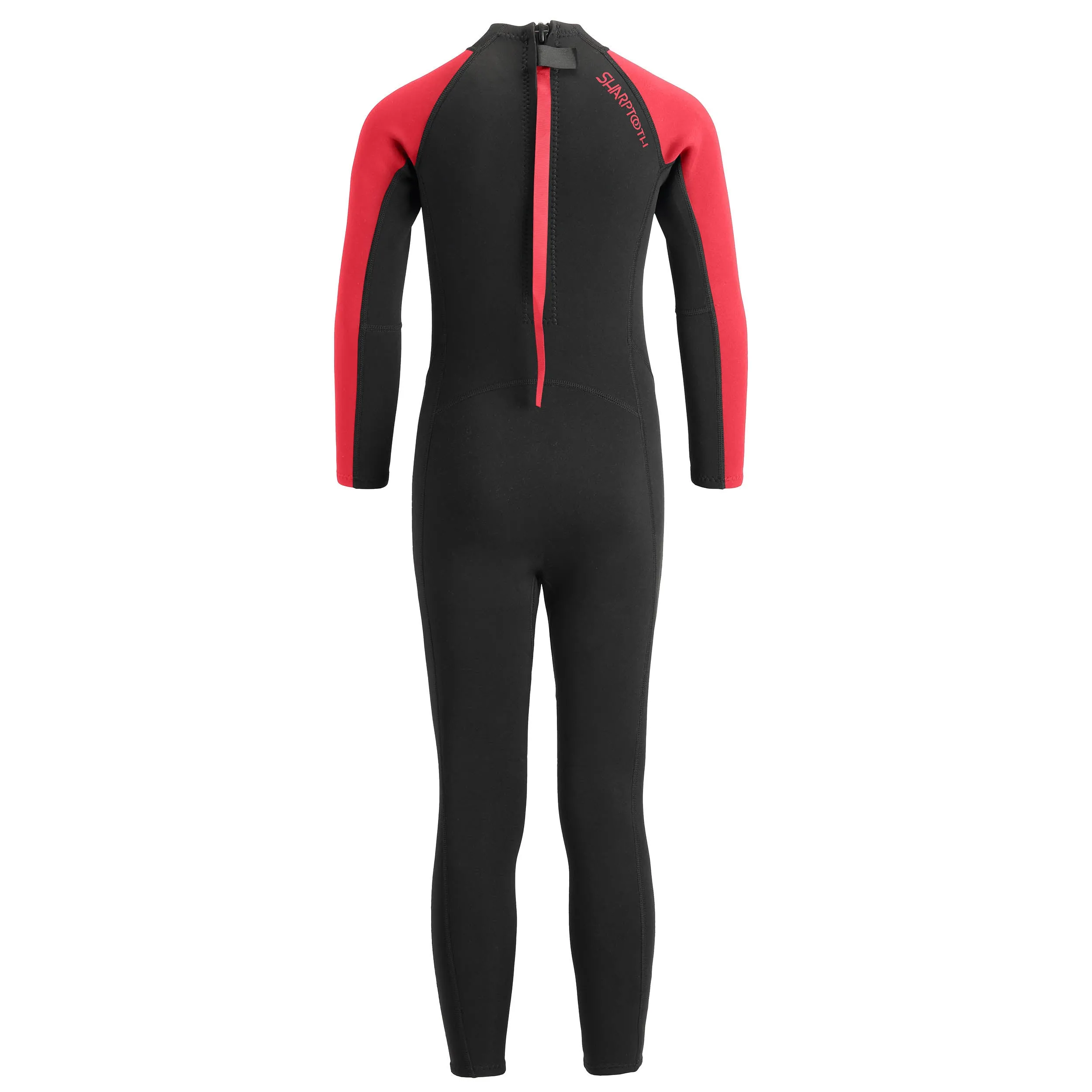 Sharp Tooth Kids Long Wetsuit Red