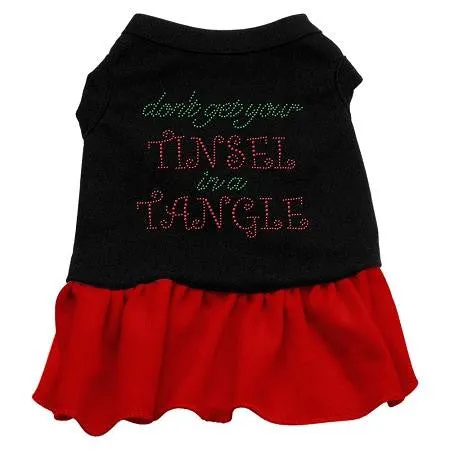 Tinsel in a Tangle Rhinestone Dress Black with Red XXXL (20)