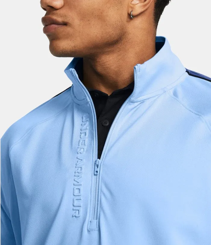 Under Armour Mens Storm Midlayer 1/2 Zip Horizon Blue/Tech Blue/White