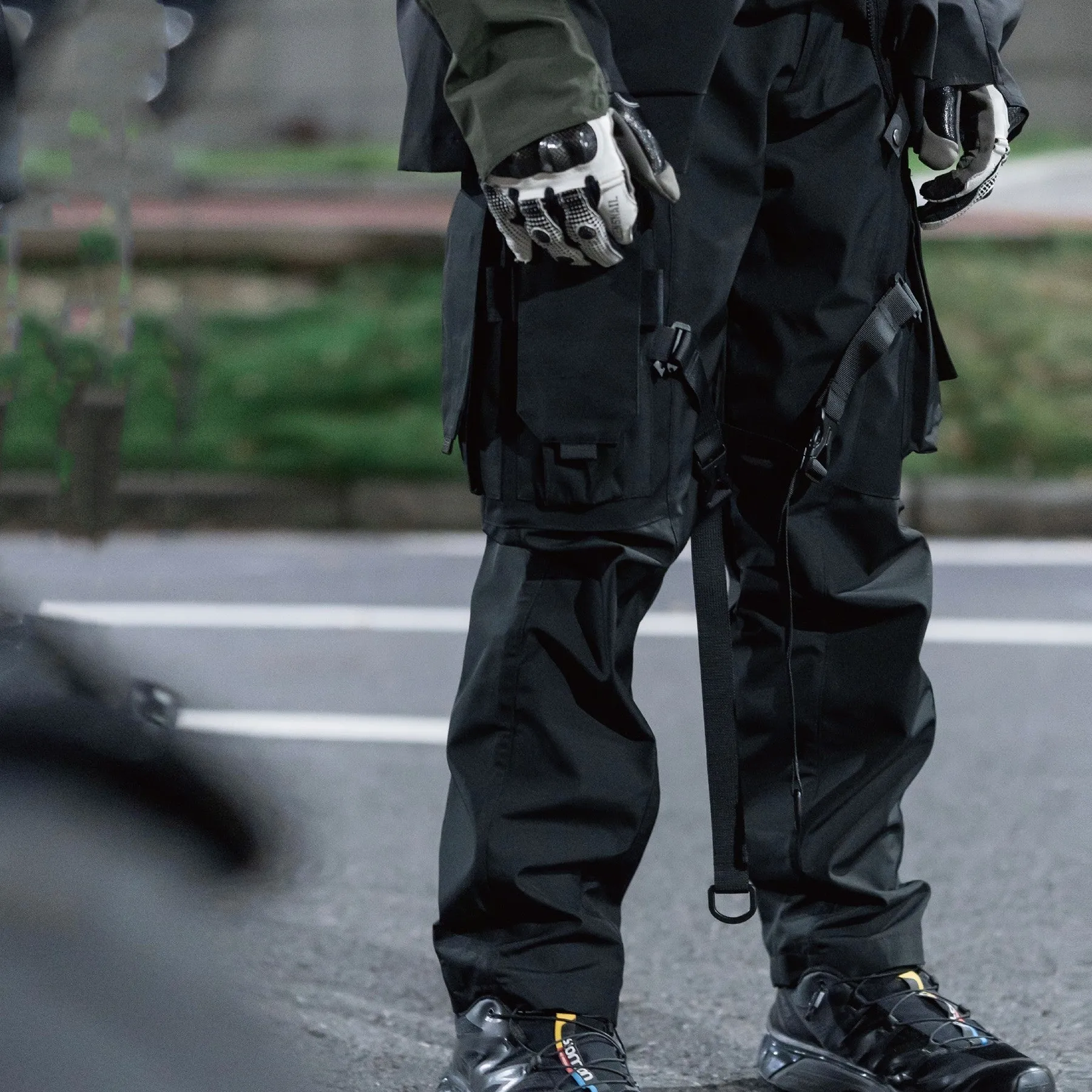 Waterproof Locomotive Tapered Ankle Pants