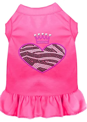 Zebra Heart Rhinestone Dress Bright Pink Xxxl (20)