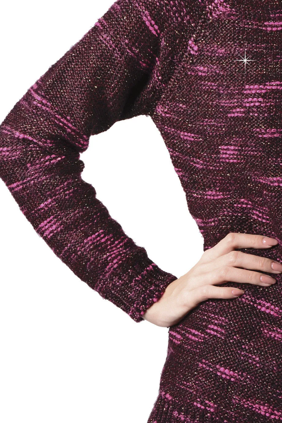 ZONIA Bordeaux Loose Knit Jumper